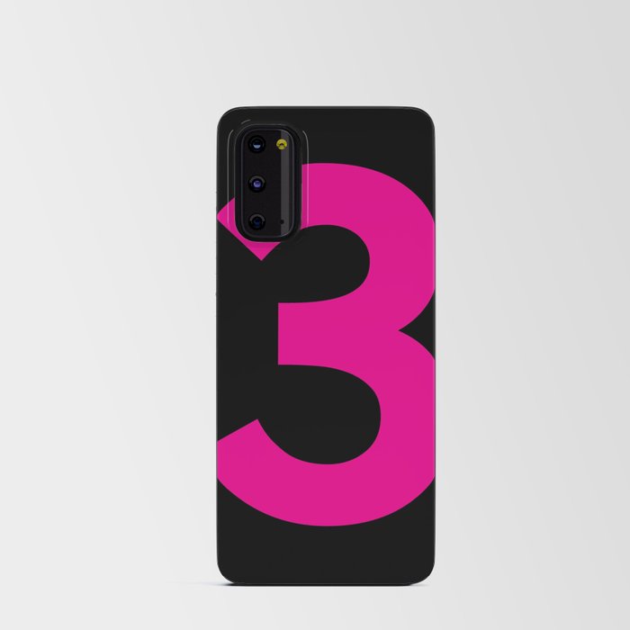 Number 3 (Magenta & Black) Android Card Case
