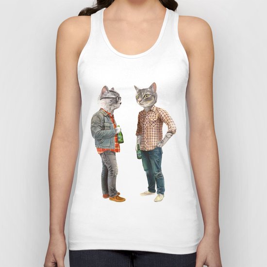 A Cats Night Out Unisex Tank Top