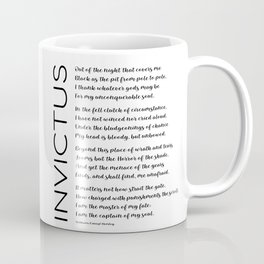 Invictus Poem by William Ernest Henley Coffee Mug