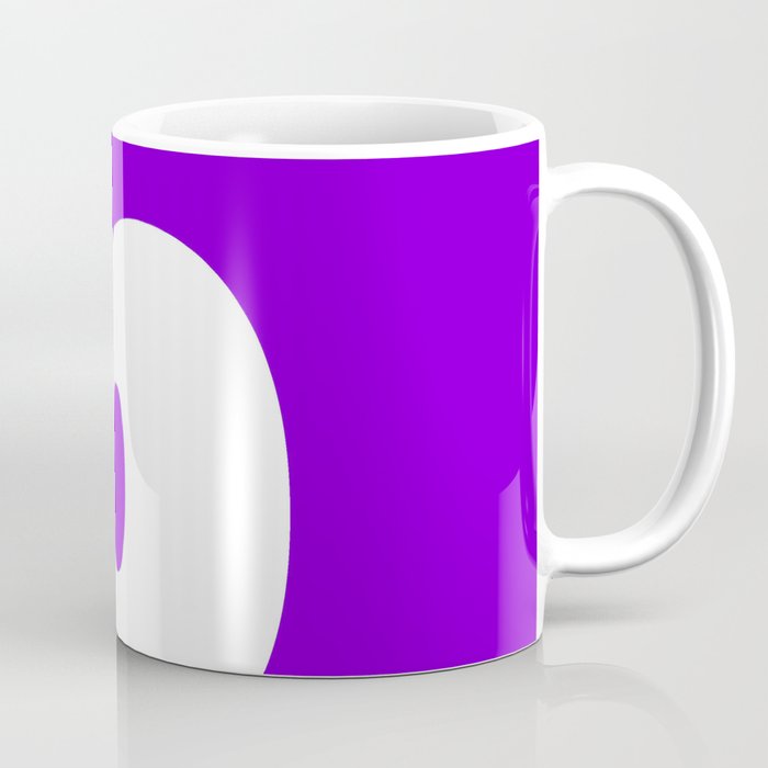 b (White & Violet Letter) Coffee Mug
