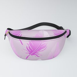 Delicate Feathers (pink on pink) Fanny Pack