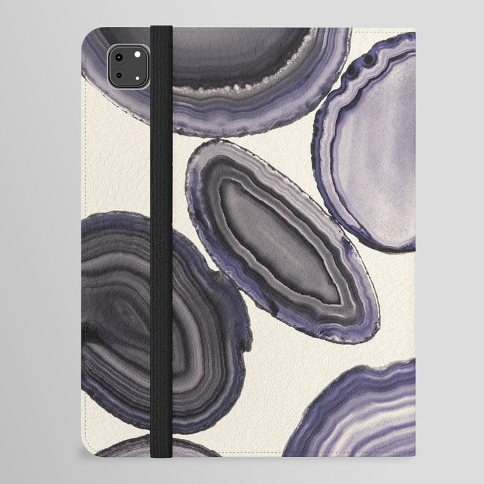 Still Life with Lavender Agate Gems  iPad Folio Case