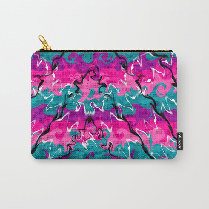 Electric Colors in Abstract Carry-All Pouch