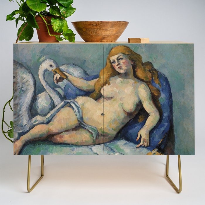 Leda and the Swan by Paul Cezanne Credenza