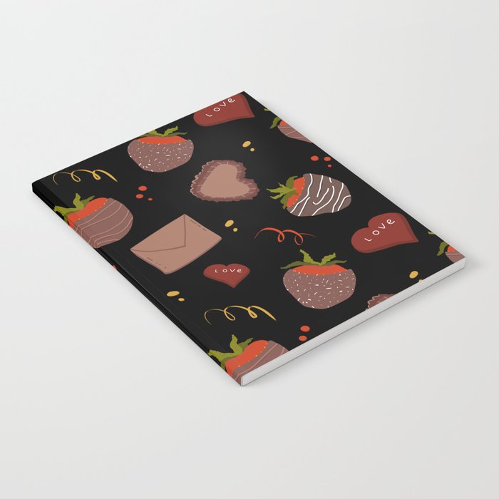 Strawberries and chocolate Notebook