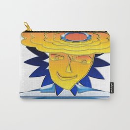 Doodle Sun-flower-man, abstract, fun design Carry-All Pouch
