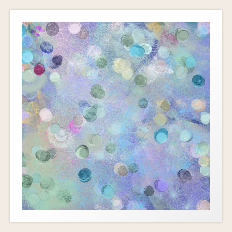 Watercolor Abstract Geometric Pattern Art Print By Mesutok Society6