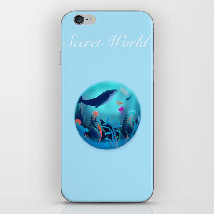 Secret World - Art print - sea world iPhone Skin
