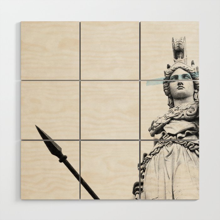 Athena the goddess of wisdom Wood Wall Art