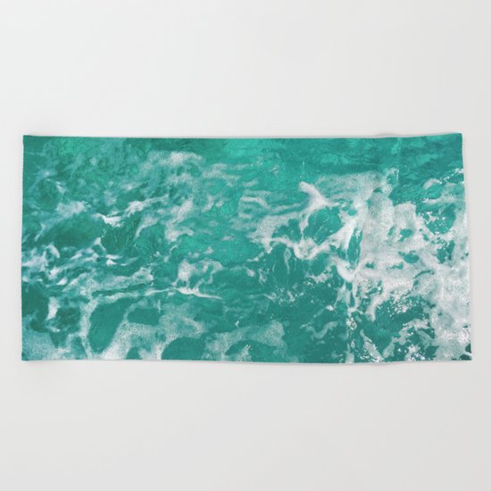 Bavaro Beach ocean waves Beach Towel