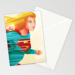 Supergirl Stationery Card
