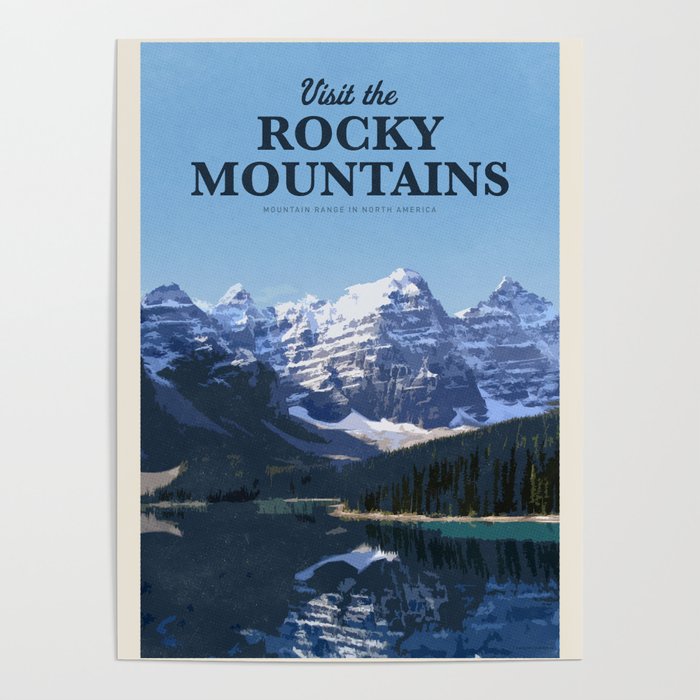 Visit Rocky mountains Poster