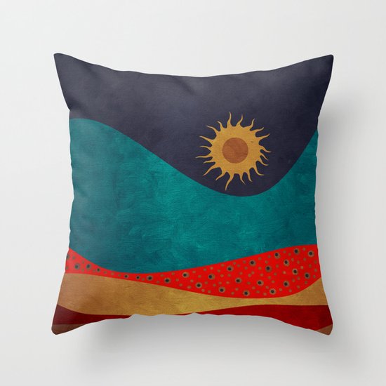 color under the sun Throw Pillow
