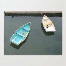 Two Rowboats Waiting for a Friend Canvas Print