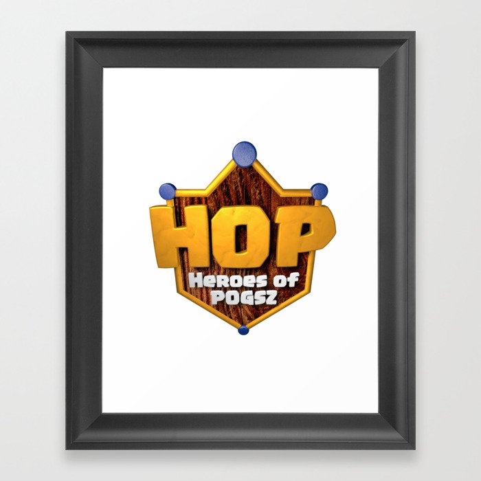 HOP Heroes of Pogsz Framed Art Print