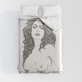 On the bright side Duvet Cover