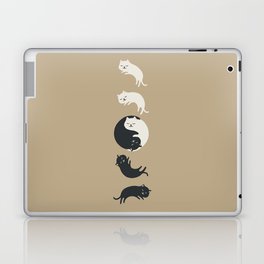 Hidden Cat 26brown  Yin Yang hug-ing v3 Laptop Skin