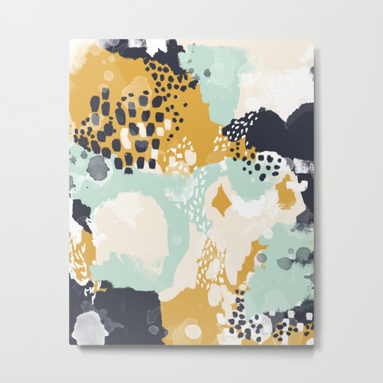 Tinsley - Abstract painting in bold, modern, bright colors Metal Print