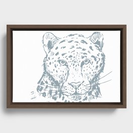 Leopard Framed Canvas