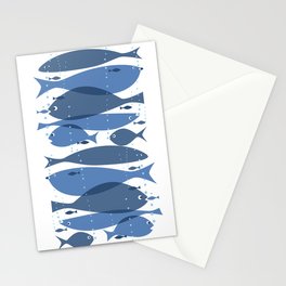 1 fish blue fish Stationery Cards