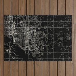 NORMAN - USA. City Map Illustration Outdoor Rug