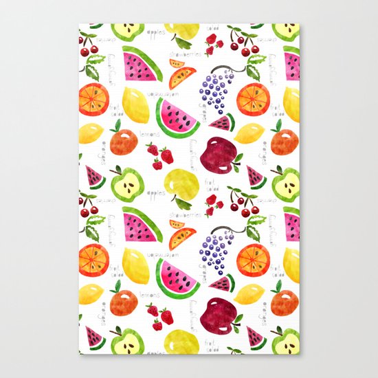 Fruit Salad Yummy Yummy Canvas Print
