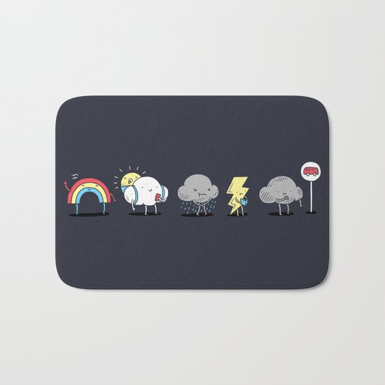 There's always rainbow after the rain Bath Mat