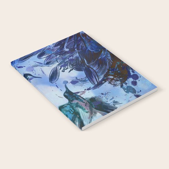 Birds In Flight Abstract Notebook By Talins Society6