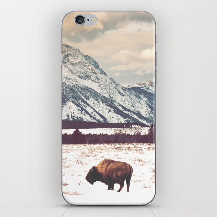Bison and Tetons iPhone Skin