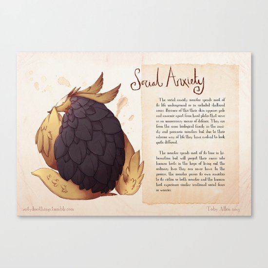 Real Monsters- Social Anxiety Canvas Print