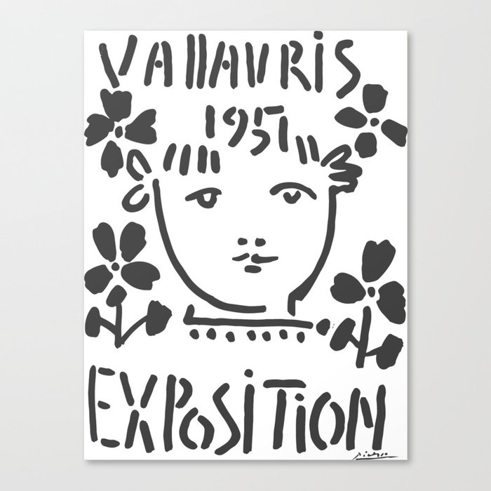 Vloeibaar Eigenwijs Bedrijf Pablo Picasso Vallauris Expo 1951 Poster Nr 8 Artwork Shirt, Reproduction  Canvas Print by Art-O-Rama Shop | Society6