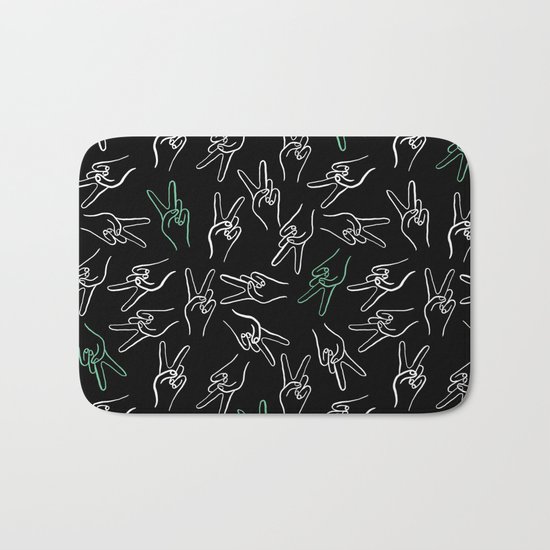 Peace Out Bath Mat
