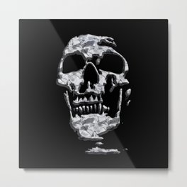 Metal Skull Metal Print | Metalskull, Grinningskull, Skull, Scary, Graphicdesign, Head, Grim, Death, Mort, Stylisedskull 