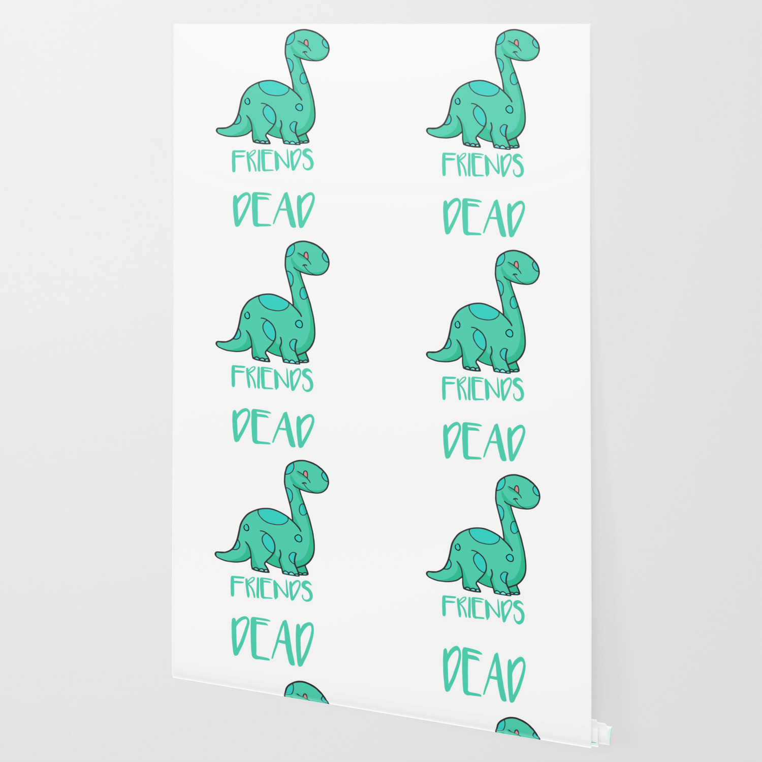 Cute All My Friends Are Dead Funny Dinosaur Pun Wallpaper By