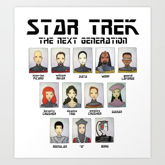 STAR TREK THE NEXT GENERATION Art Print
