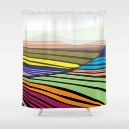 Artichoke Fields Shower Curtain