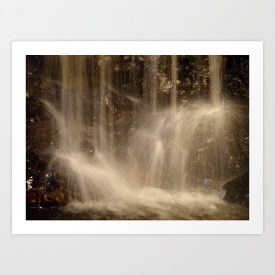 Underground Waterfall Art Print