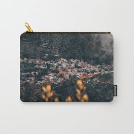 Mountain aerial view of the city in La Gomera Canary Islands Spain Carry-All Pouch