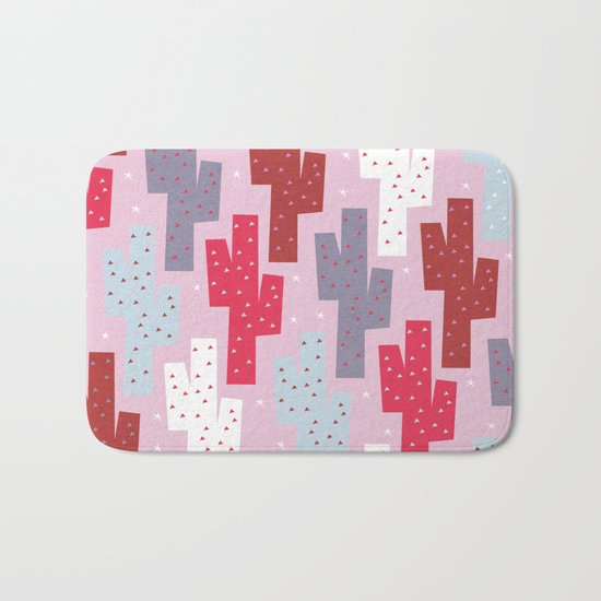 Sweet cactus pattern Bath Mat