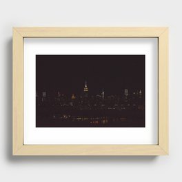 New York City noir Recessed Framed Print