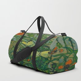 Vincent Van Gogh, Butterflies and poppies Duffle Bag