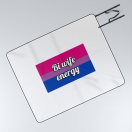 Bi Wife Energy bisexual women bisexual pride flag Picnic Blanket