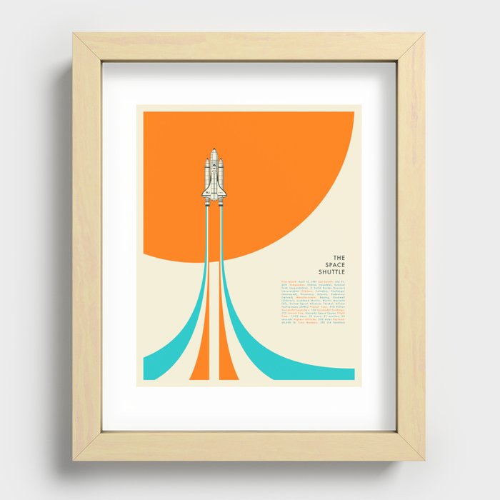 THE SPACE SHUTTLE Recessed Framed Print
