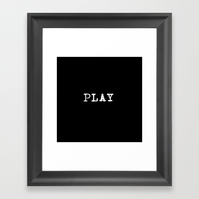 Inspa 11: Play Framed Art Print