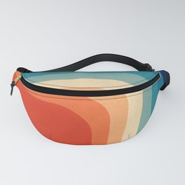 Retro 70s Color Palette III Fanny Pack | Cubism, Grunge, Geometry, Noise, Trendy, Curated, Grain, Digital, Minimal, Colour 