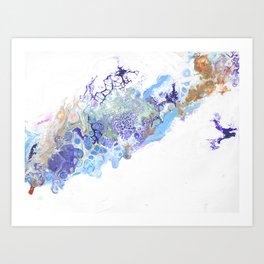 Coral abstract Art Print