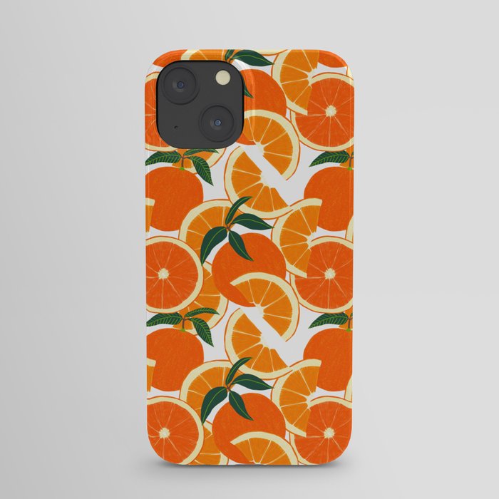 Orange Harvest - White iPhone Case