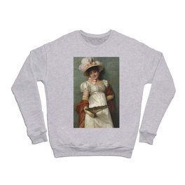 A Fair Maiden by Giovanni Costa Crewneck Sweatshirt