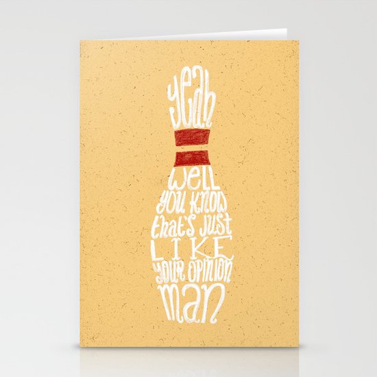 The Big Lebowski Stationery Cards