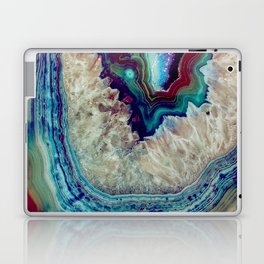Agate Laptop & iPad Skin | Abstract, Giftidea, Nature, Preciousstone, Digital, Mineral, Gem, Blue, Precious, Amazing 